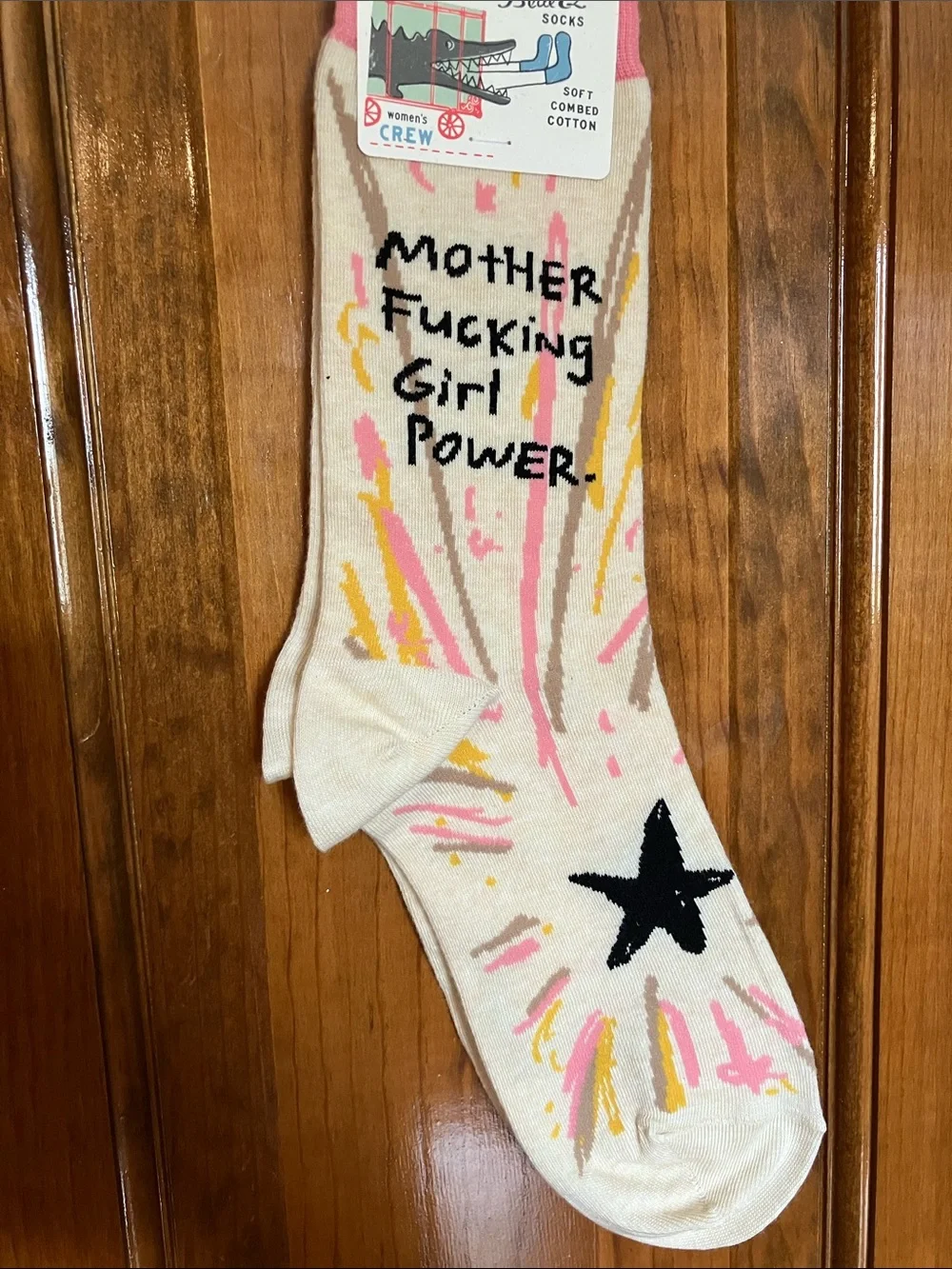 WOMEN-Blue Q Crew Socks- THREE pairs & THREE FREE bracelets to go with each:):)